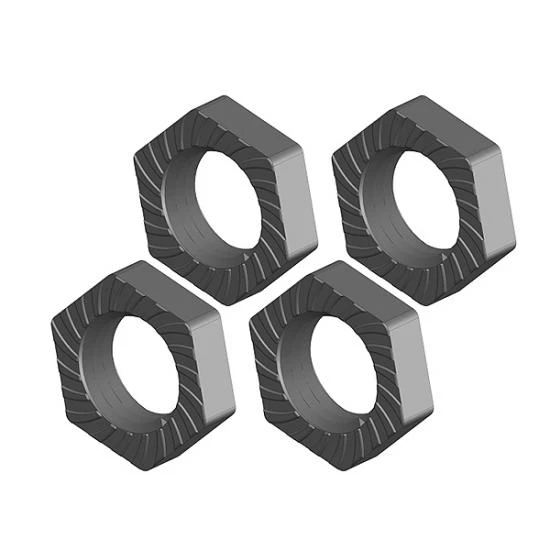 Wheel Nut - Aluminum - Ribbed - 4 Pcs 1 Wheel Nut - Aluminum - Ribbed - 4 Pcs