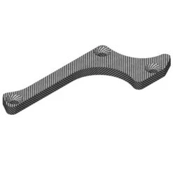 Suspension Arm Stiffener A Lower Front Left Graphite 3mm 1Pc
