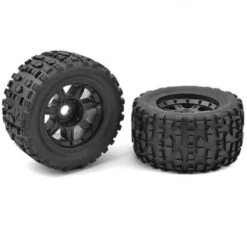 Monster Truck Tires Xl 4S Grabber Glued On Black Rims