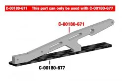 Arm Holder Xtr Upper Front Aluminium - Titanium -Rc Car Store C 00180 672 2