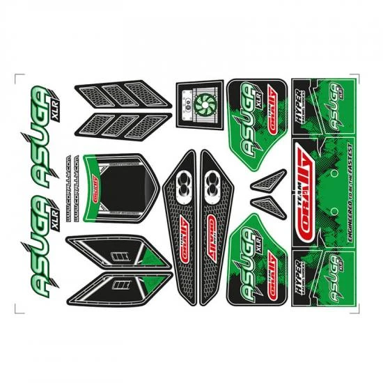 Body Decal Sheet Asuga Xlr Green 1 Pc 1 Body Decal Sheet Asuga Xlr Green 1 Pc