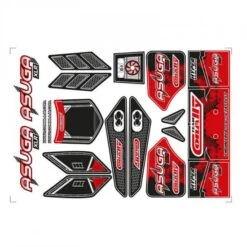Body Decal Sheet Asuga Xlr Red 1 Pc