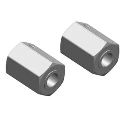 Wheel Hex Adapter - Front - Aluminum - 2 Pcs