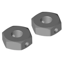 Wheel Hex Adapter - Rear - Aluminum - 2 Pcs