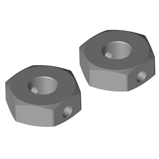 Wheel Hex Adapter - Rear - Aluminum - 2 Pcs 1 Wheel Hex Adapter - Rear - Aluminum - 2 Pcs