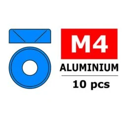 Aluminium Washer For M4 Flat Head Screws Od=